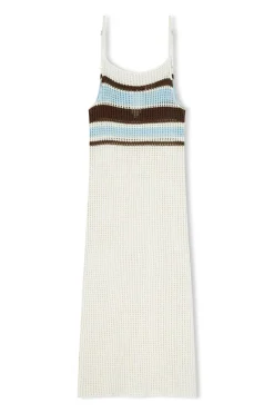 Zulu & Zephyr Sea Stripe Cotton Crochet Dress Shop