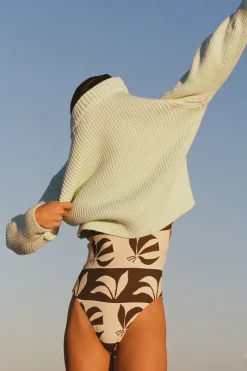 Zulu & Zephyr Seaglass Cocoon Knit Jumper Cheap