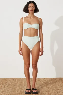 Zulu & Zephyr Seaglass Textured Balconette Bra Cup Flash Sale