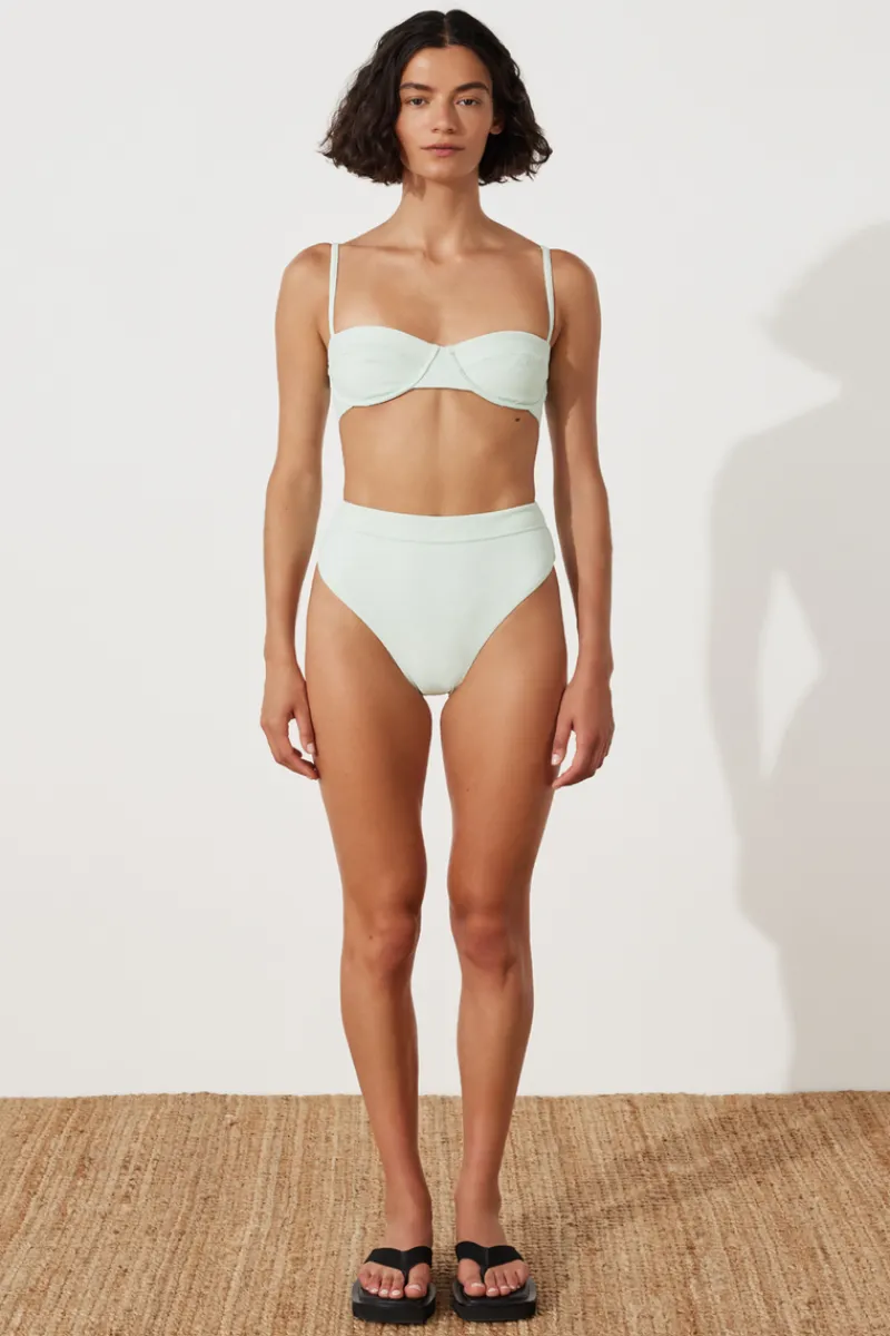 Zulu & Zephyr Seaglass Textured Balconette Bra Cup Flash Sale