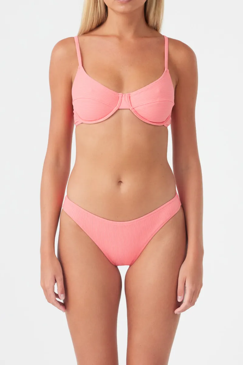 Zulu & Zephyr Signature Balconette Bra Cup Top - Coral Sale