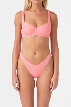 Zulu & Zephyr Signature Bra Cup Top - Coral Hot