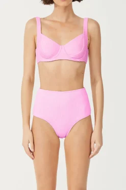 Zulu & Zephyr Signature Bra Cup Top - Sea Pink Discount