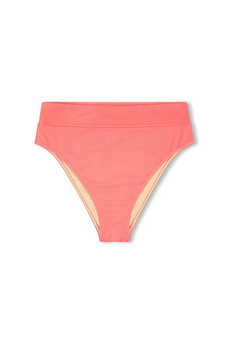 Zulu & Zephyr Signature High Waisted Brief - Coral Cheap