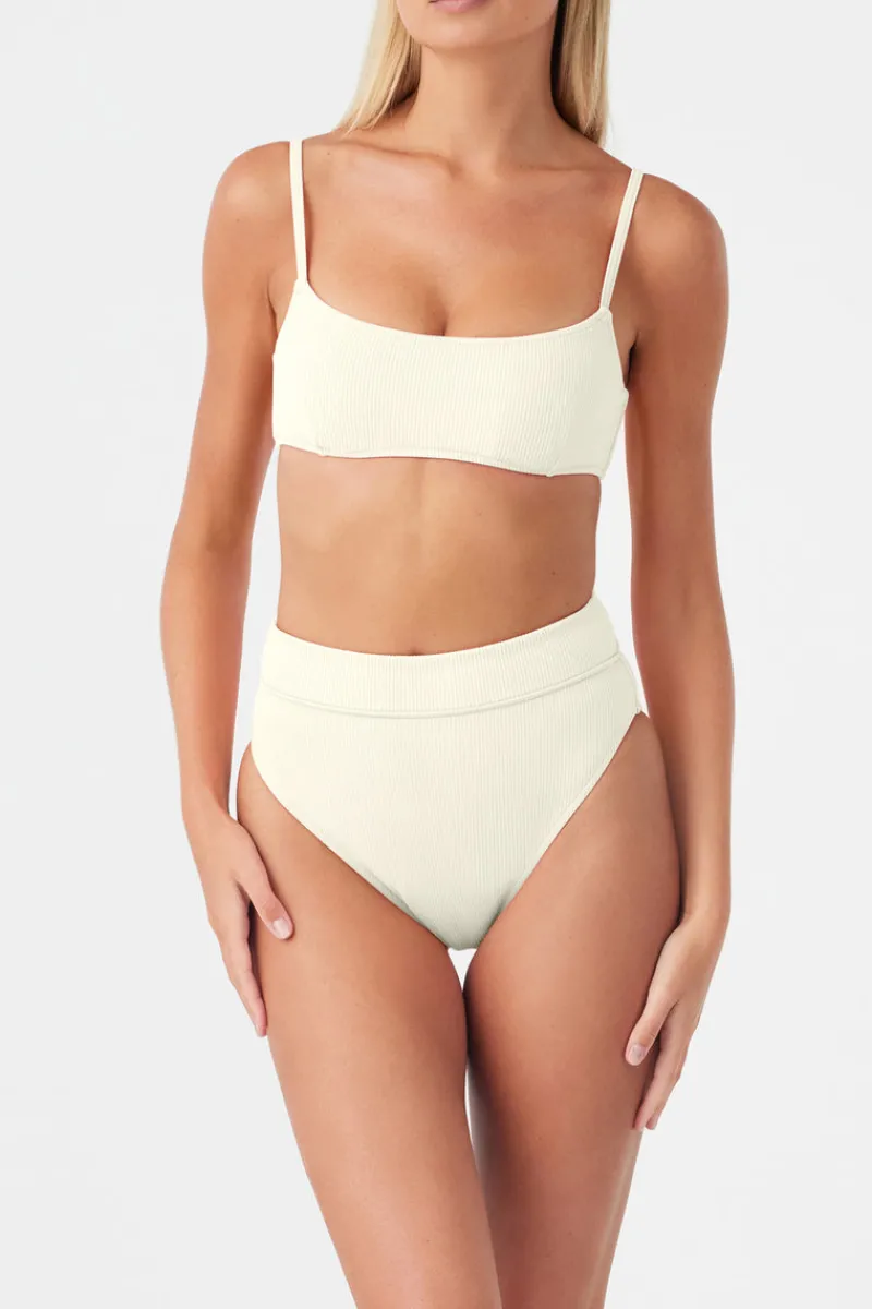Zulu & Zephyr Signature High Waisted Brief - Coconut Best Sale