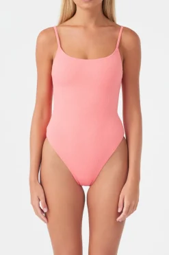 Zulu & Zephyr Signature Simple One Piece - Coral Discount