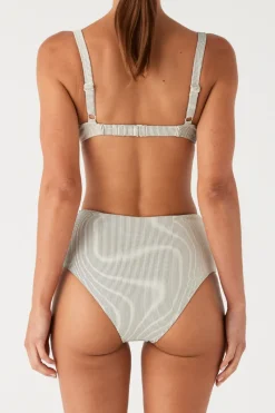 Zulu & Zephyr Signature Stripe Adjustable Bra Cup - Coconut Best