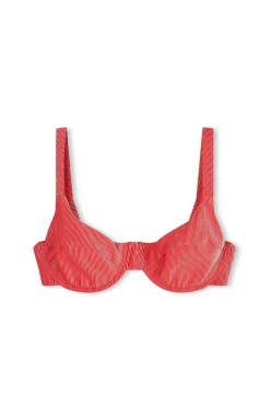 Zulu & Zephyr Signature Stripe Adjustable Bra Cup - Chilli Red Best Sale