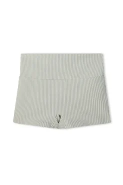 Zulu & Zephyr Signature Stripe Boy Short - Coconut Flash Sale