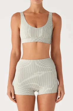 Zulu & Zephyr Signature Stripe Boy Short - Coconut Flash Sale