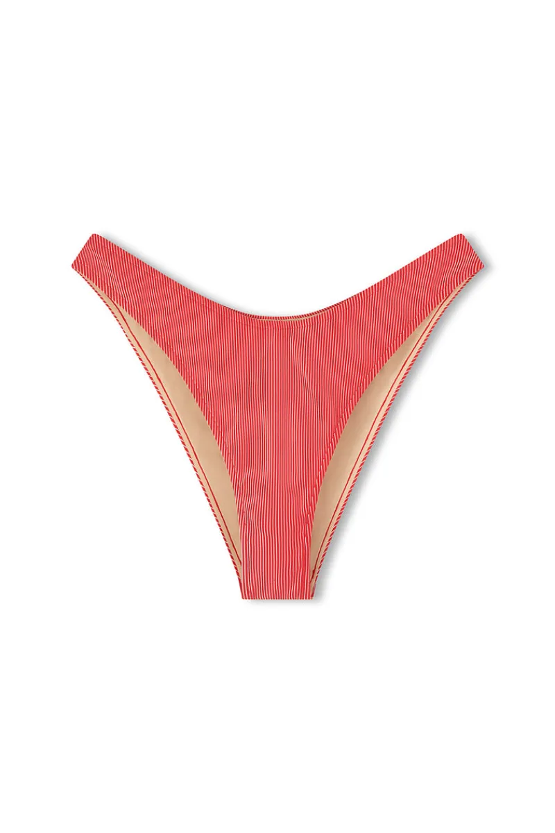 Zulu & Zephyr Signature Stripe Curve Brief - Chilli Red Cheap