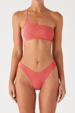 Zulu & Zephyr Signature Stripe Curve Brief - Chilli Red Cheap