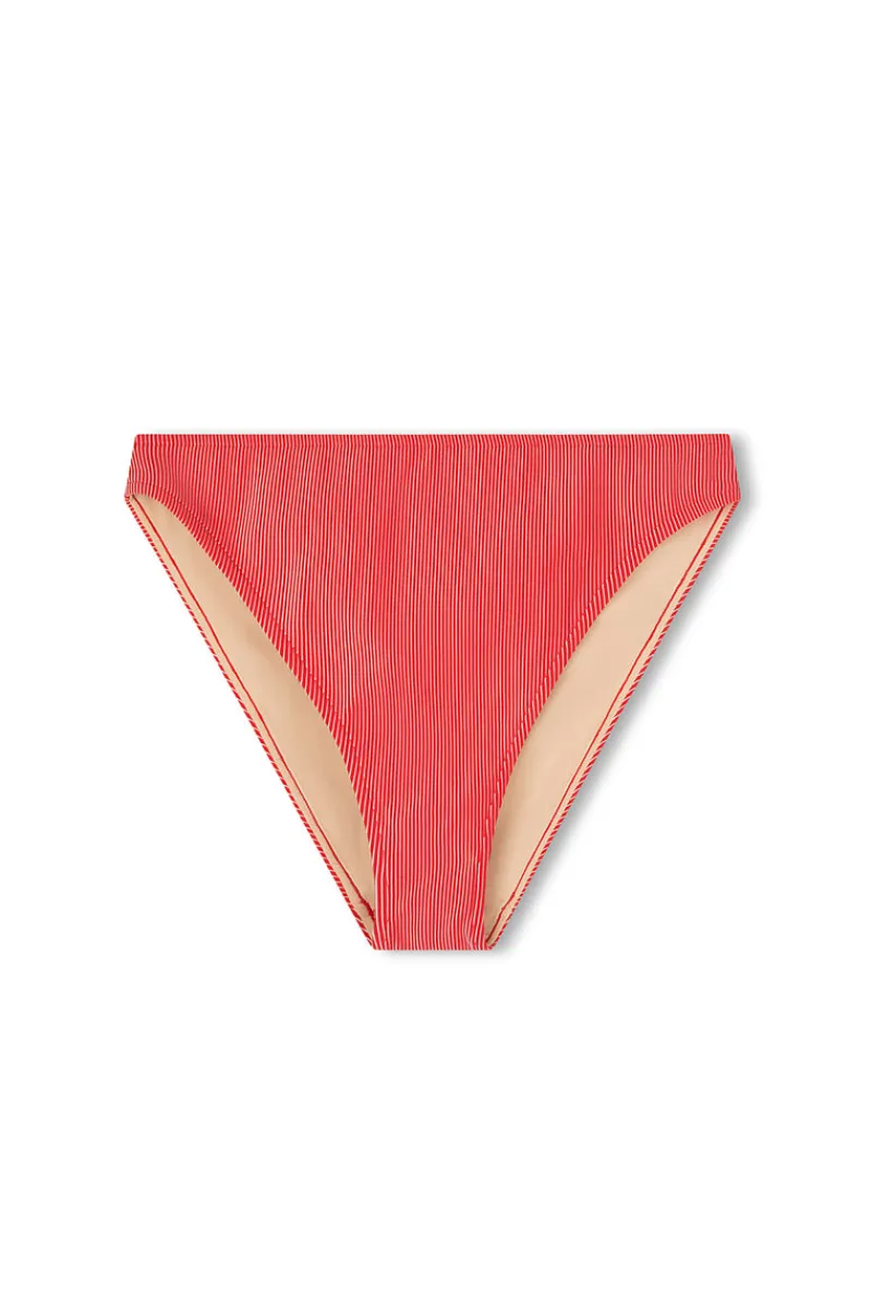 Zulu & Zephyr Signature Stripe High Cut Brief - Chilli Red Clearance