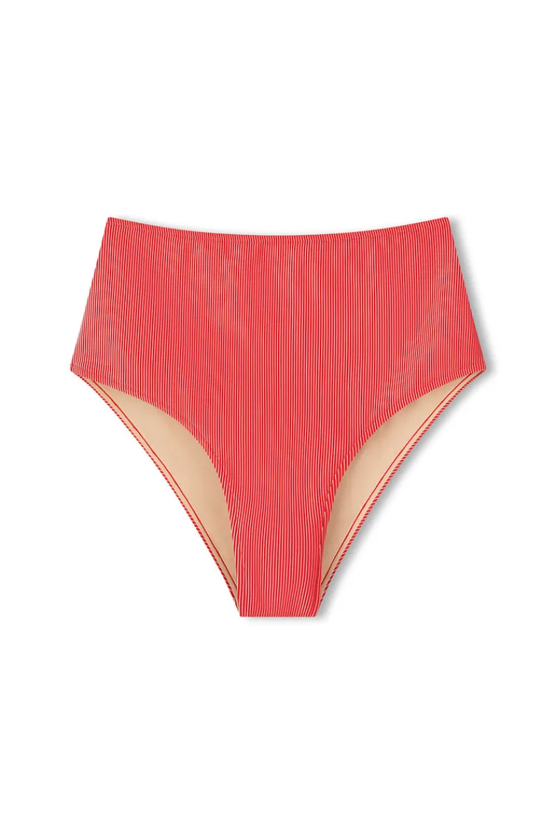 Zulu & Zephyr Signature Stripe High Full Brief - Chilli Red Best Sale