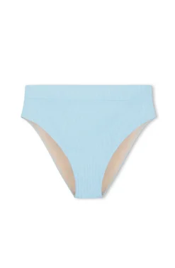 Zulu & Zephyr Signature Stripe High Waisted Brief - Shallow Blue Cheap