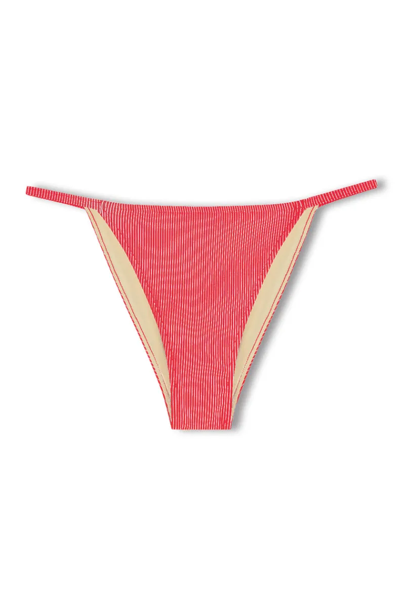Zulu & Zephyr Signature Stripe Hipster String Brief - Chilli Red Cheap