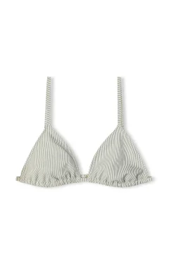 Zulu & Zephyr Signature Stripe Simple Triangle Top - Coconut Hot