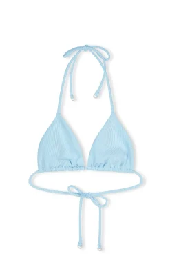 Zulu & Zephyr Signature Stripe Tie Triangle Top - Shallow Blue Flash Sale