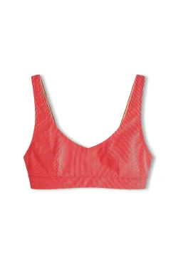 Zulu & Zephyr Signature Stripe Waistband Bralette Top - Chilli Red Best Sale