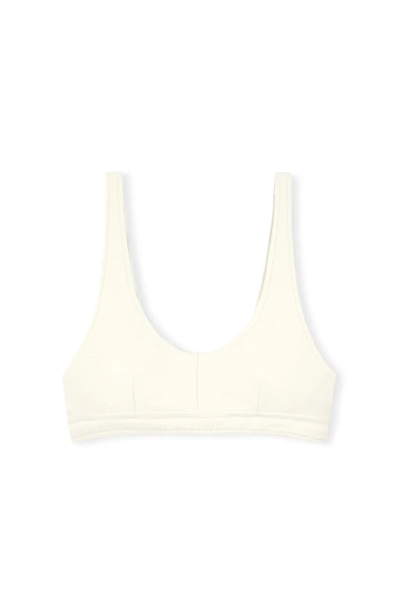 Zulu & Zephyr Signature Waistband Bralette Top - Coconut New