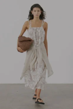 Zulu & Zephyr Silver Lilo Organic Cotton Dress Online