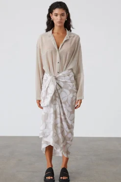 Zulu & Zephyr Silver Lilo Organic Cotton Pareo Discount