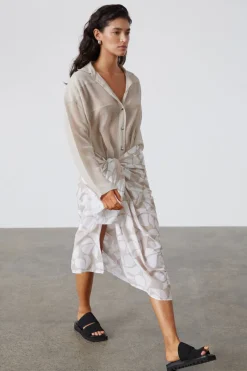 Zulu & Zephyr Silver Lilo Organic Cotton Pareo Discount