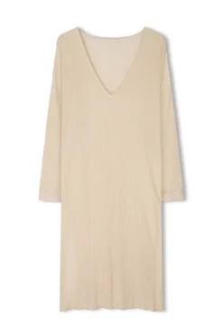Zulu & Zephyr Stone Organic Linen Blend Knit Dress Fashion