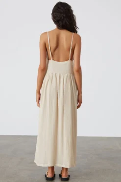 Zulu & Zephyr Stone Sheer Textured Dress Outlet