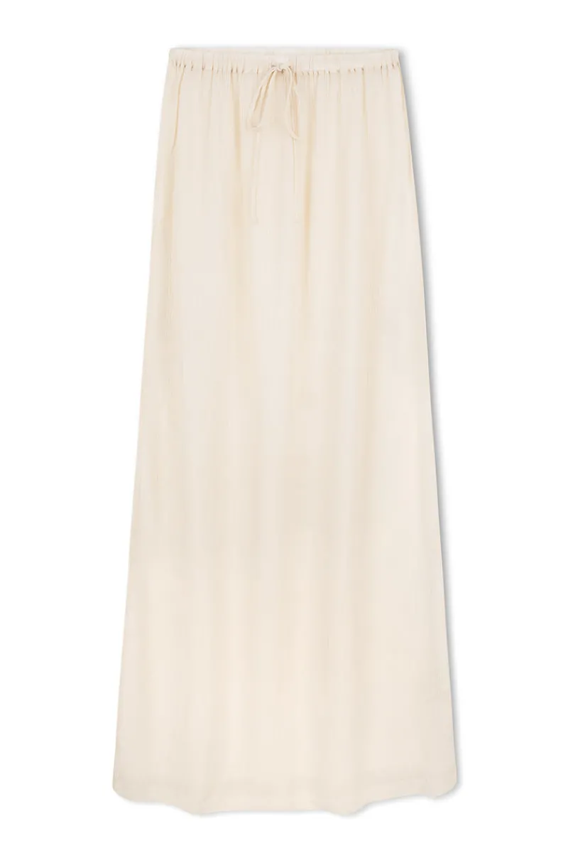 Zulu & Zephyr Stone Sheer Textured Maxi Skirt Best Sale