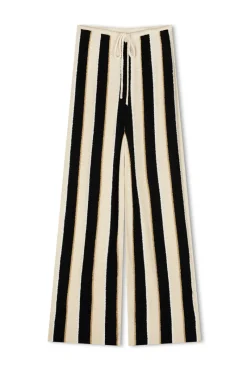Zulu & Zephyr Stone Stripe Organic Cotton Blend Knit Pant Flash Sale