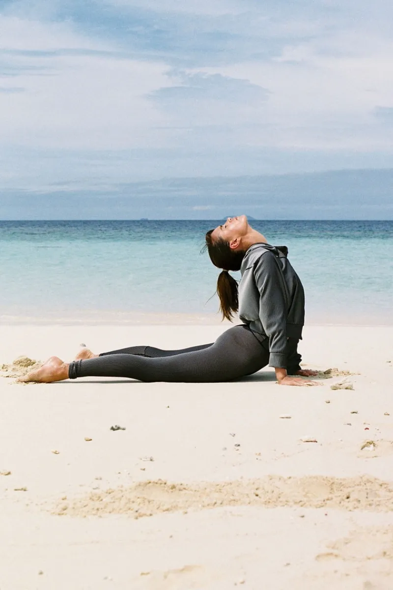 Zulu & Zephyr Stripe Rib Legging - Black Fashion