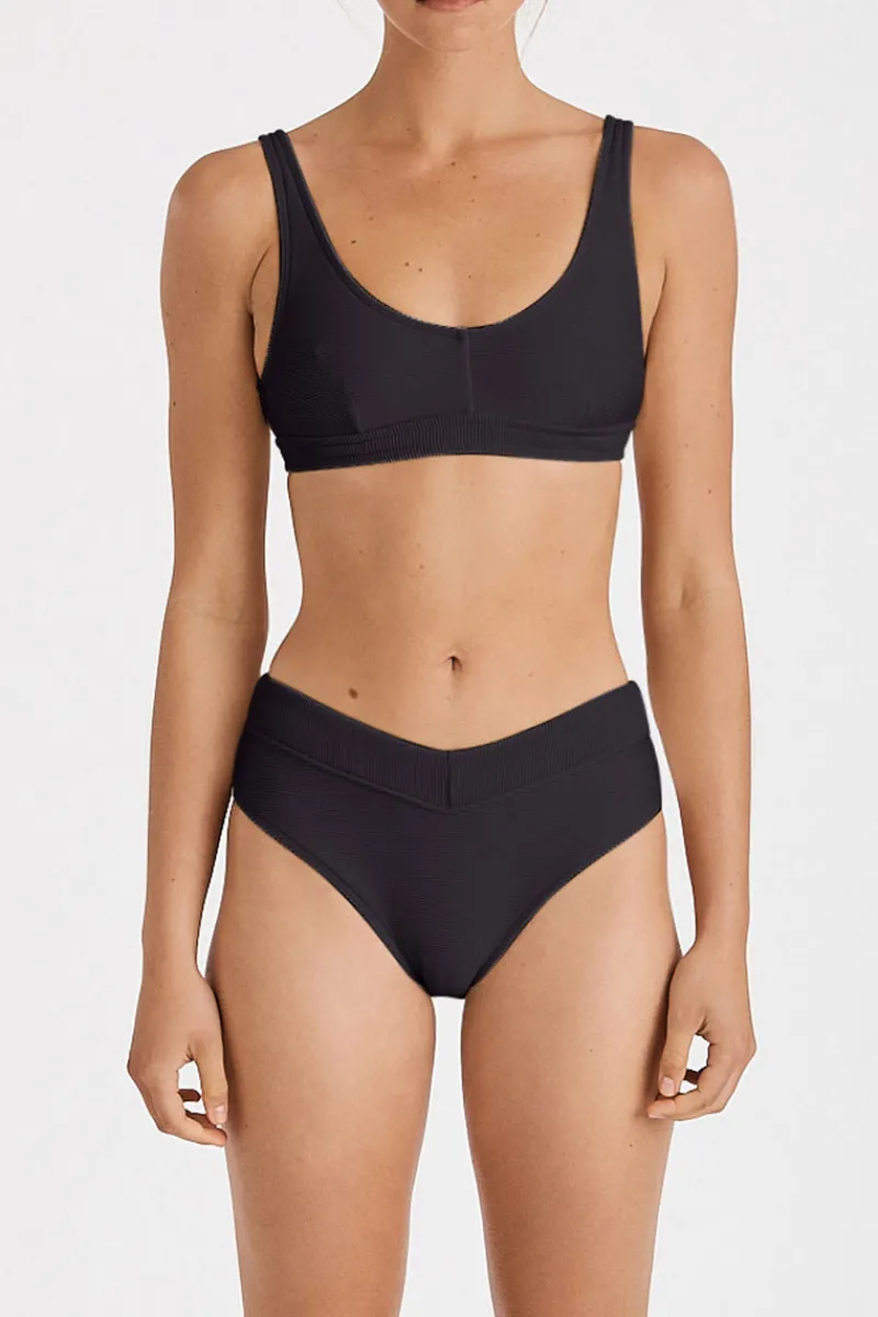 Zulu & Zephyr V Waisted Brief - Black Discount