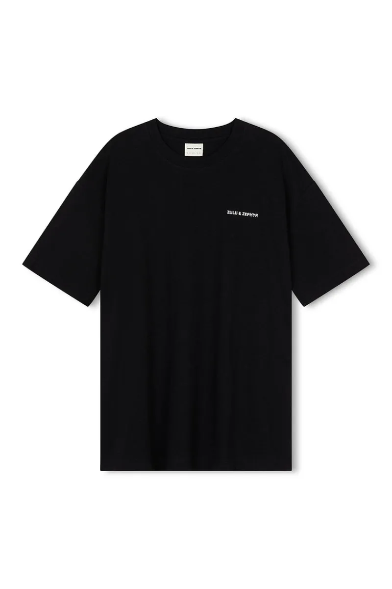 Zulu & Zephyr Logo Tee - Black Cheap