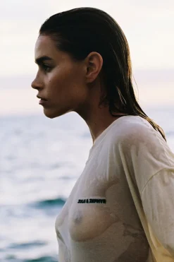 Zulu & Zephyr Logo Tee - Warm White Best Sale