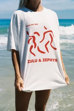 Zulu & Zephyr Sports Tee - Chilli Red Online