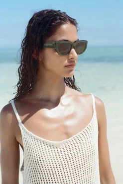 Zulu & Zephyr x Local Supply - Oval Sunglasses - Olive Hot