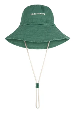 Zulu & Zephyr ZZ Logo Bucket Hat - Tallow Green Online